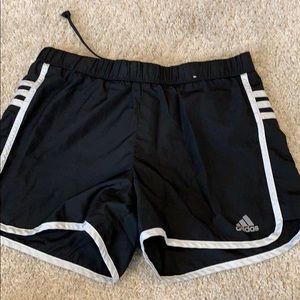 Black running shorts